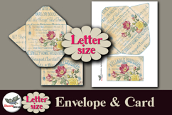 Vintage Floral Envelope and Card Printable Letter Kit Product Image 1