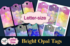 Bright Opal Printable Tags Letter Size Set Product Image 1