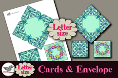 Square Cards &amp; Envelope Printable Kit Letter Size Product Image 1