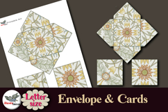 William Morris Silver Floral Cards &amp; Envelope Letter Size Product Image 2