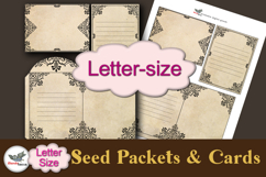 Victorian Seed Packet Cards Printable Letter Set Product Image 1