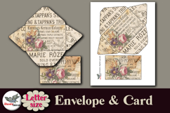 Vintage Marie Rose Envelope and Card Printable Kit Product Image 2
