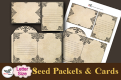 Victorian Seed Packet Cards Printable Letter Set Product Image 2