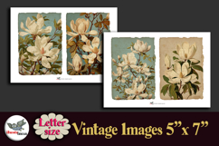 White Magnolia Vintage 5x7 Printable Kit Letter Product Image 2
