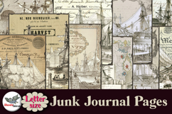 Vintage London Docks Junk Journal Pages Letter Product Image 2