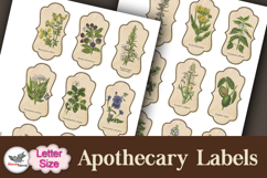 Vintage Apothecary Labels Letter Size Printable Set Product Image 2