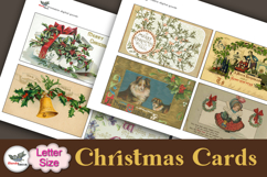 Victorian Christmas Cards Printable Letter Kit Product Image 2