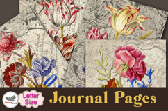 Vintage Floral Journal Pages Letter Size Printable Product Image 2