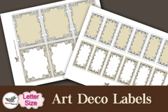 Art Deco Blank Labels Printable Letter Kit Product Image 2