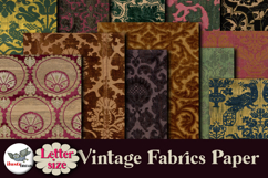 Vintage Damask Fabric Papers Letter Size JPG Pack Product Image 2