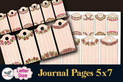 Floral Journal Tags 2 Sizes Letter Printable Set Product Image 2