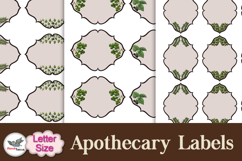 Vintage Botanical Apothecary Labels Letter Kit Product Image 2