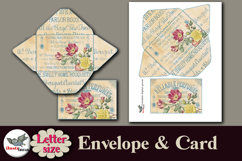 Vintage Floral Envelope and Card Printable Letter Kit Product Image 2
