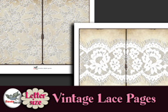 Antique Lace Junk Journal Pages Kit Letter Size Product Image 2