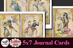 Vintage Dance Journal Cards 5x7 Printable Kit Product Image 2
