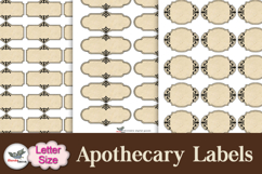 Vintage Apothecary Labels Letter Size Printable Product Image 2