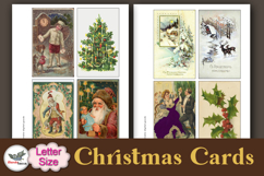 Vintage Christmas Cards Printable Letter Kit Product Image 2