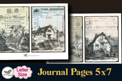 Vintage Invoice Landscapes Journal Pages Letter Set Product Image 3
