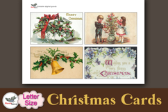 Victorian Christmas Cards Printable Letter Kit Product Image 3