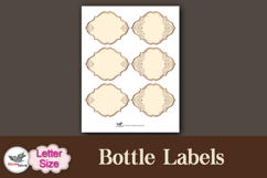 Vintage Bottle Labels Printable Letter Kit Product Image 3
