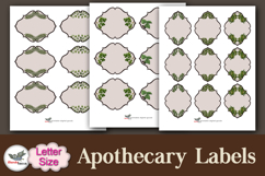 Vintage Botanical Apothecary Labels Letter Kit Product Image 3