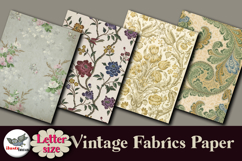 Vintage Floral Fabric Papers Letter Size JPG Pack Product Image 3