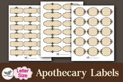 Vintage Apothecary Labels Letter Size Printable Product Image 3