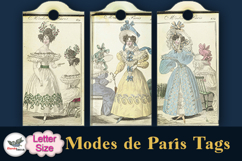 Modes de Paris Vintage Tags Printable Letter Product Image 3