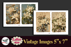 White Magnolia Vintage 5x7 Printable Kit Letter Product Image 3