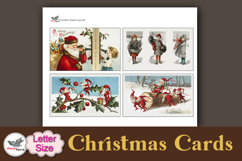 Antique Christmas Cards Printable Letter Kit Product Image 3