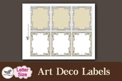 Art Deco Blank Labels Printable Letter Kit Product Image 3
