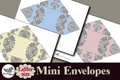 Baroque Mini Envelopes Printable Kit Letter Size Product Image 3