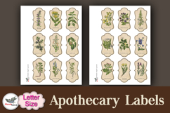 Vintage Apothecary Labels Letter Size Printable Set Product Image 3