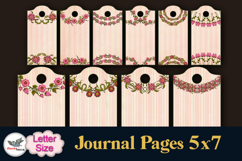 Floral Journal Tags 2 Sizes Letter Printable Set Product Image 3