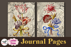 Vintage Floral Journal Pages Letter Size Printable Product Image 3