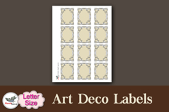 Elegant Art Deco Labels Printable Letter Kit Product Image 3