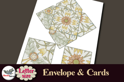 William Morris Silver Floral Cards &amp; Envelope Letter Size Product Image 3