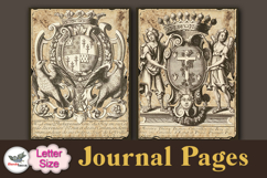 Vintage Heraldry Journal Pages Kit Letter Size Vol 2 Product Image 3