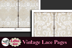 Antique Lace Junk Journal Pages Kit Letter Size Product Image 3