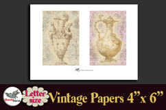 Vintage Vase Papers 4x6 Letter Size Printable Set Product Image 3