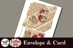 Vintage Envelope and Card Printable Kit Letter Size Product Image 3