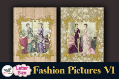 Vintage Fashion Junk Journal Pages Letter Printable Product Image 4