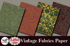 Vintage Damask Fabric Papers Letter Size JPG Pack Product Image 4