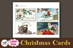 Antique Christmas Cards Printable Letter Kit Product Image 4