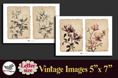 Vintage Magnolia 5x7 Printable Journal Kit Letter Product Image 4