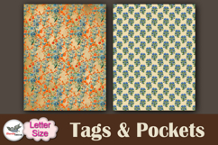 Vintage Wildflower Tags &amp; Pockets Printable Journal Kit Product Image 4