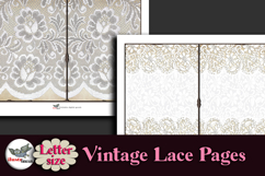 Antique Lace Junk Journal Pages Kit Letter Size Product Image 4