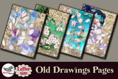 Vintage Floral Drawing Papers Letter Size Product Image 4