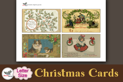 Victorian Christmas Cards Printable Letter Kit Product Image 4