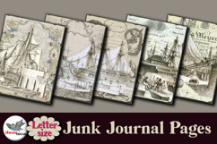 Vintage London Docks Junk Journal Pages Letter Product Image 4